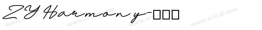 ZY Harmony字体转换